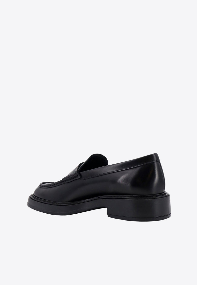 Logo Leather Loafers