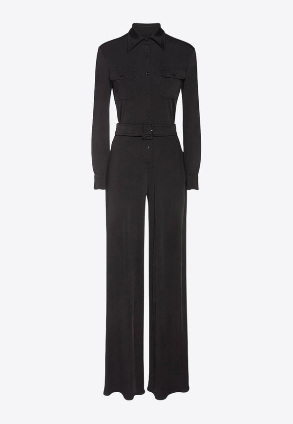 Straight-Leg Jersey Jumpsuit