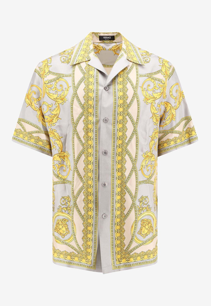 Barocco Print Short-Sleeved Shirt