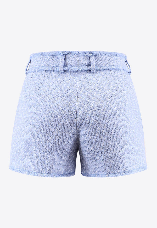 Raschel Tweed Wool-Blend Shorts