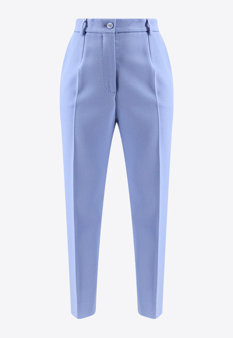 Tailored High-Waist Wool Pants