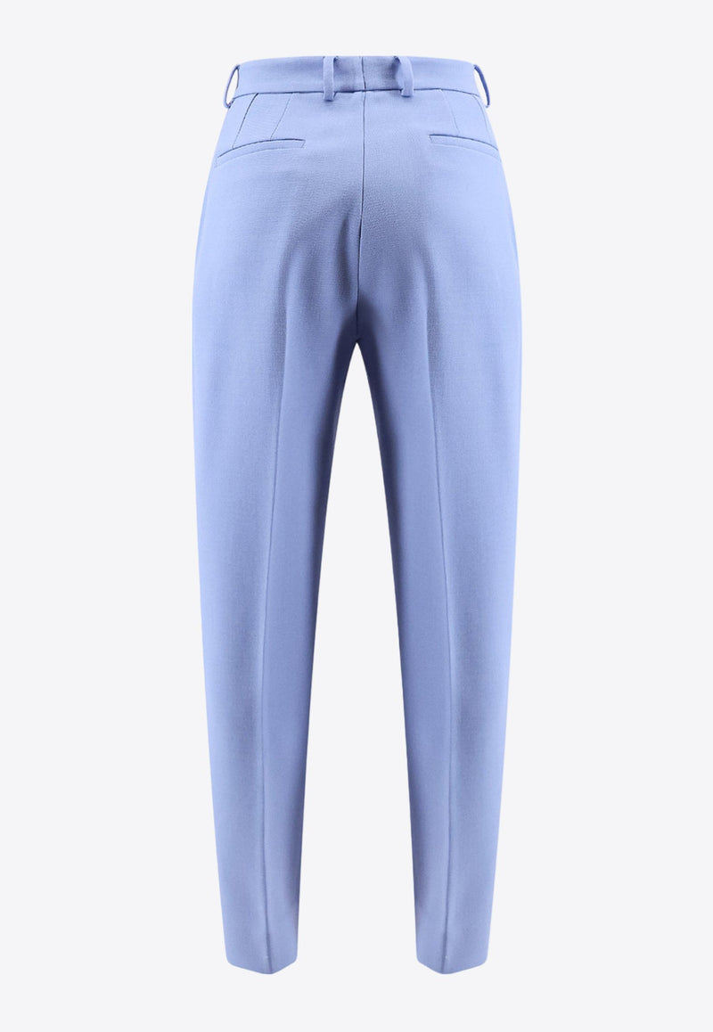 Tailored High-Waist Wool Pants