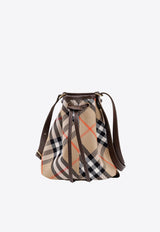 Vintage Check Canvas Bucket Bag