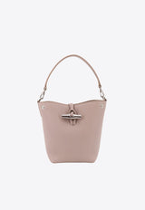 XS Le Roseau Leather Bucket Bag