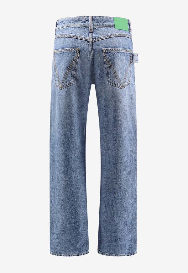 Logo Patch Wide-Leg Jeans