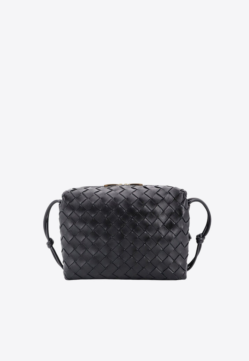 Small Loop Intrecciato Leather Crossbody Bag