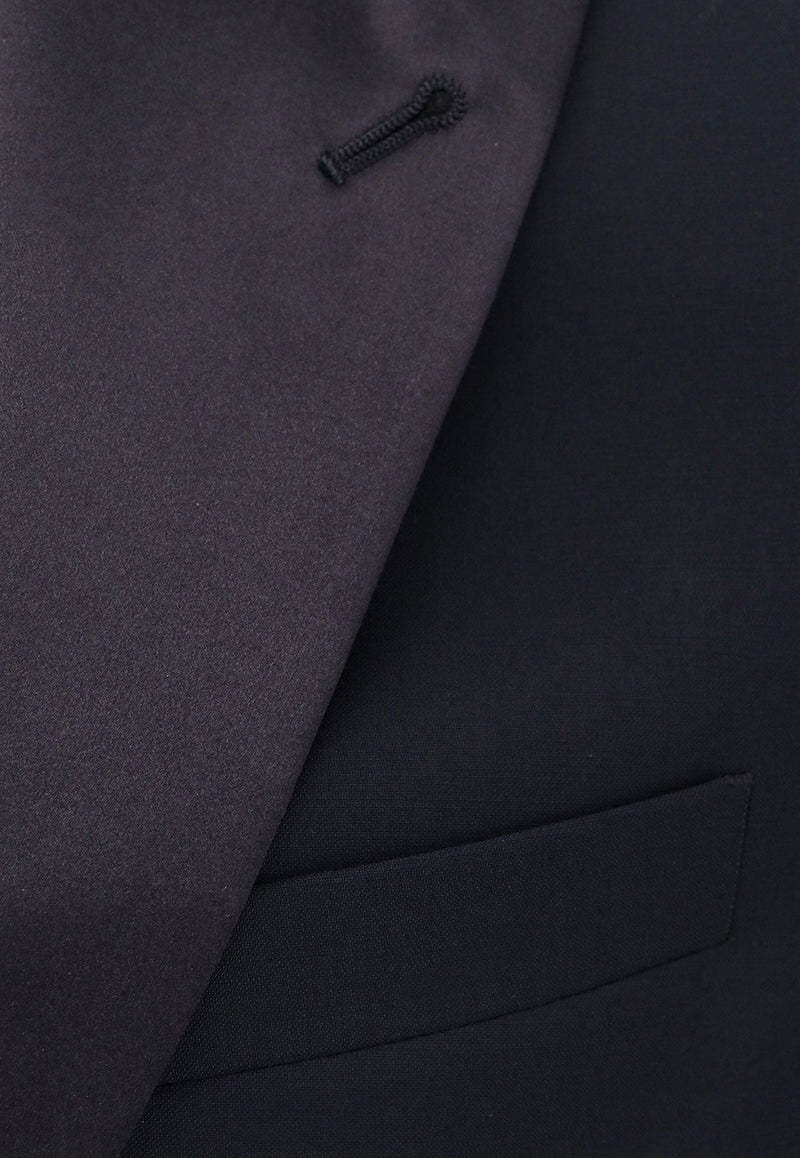 Single-Breasted Wool Tuxedo Suit