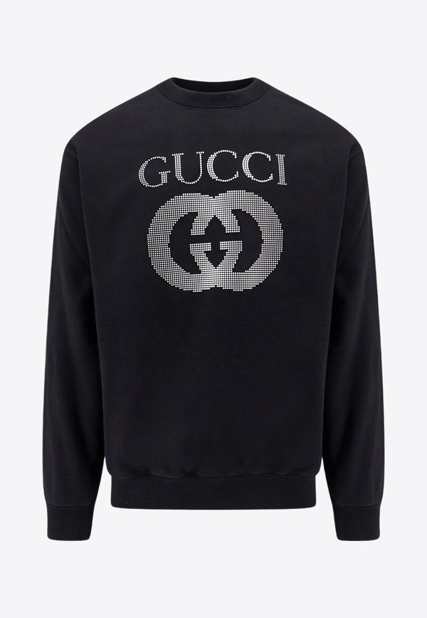 Embossed Logo Crewneck Sweatshirt