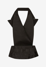 Silk Satin Halterneck Vest