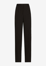 Straight-Leg Tailored Pants