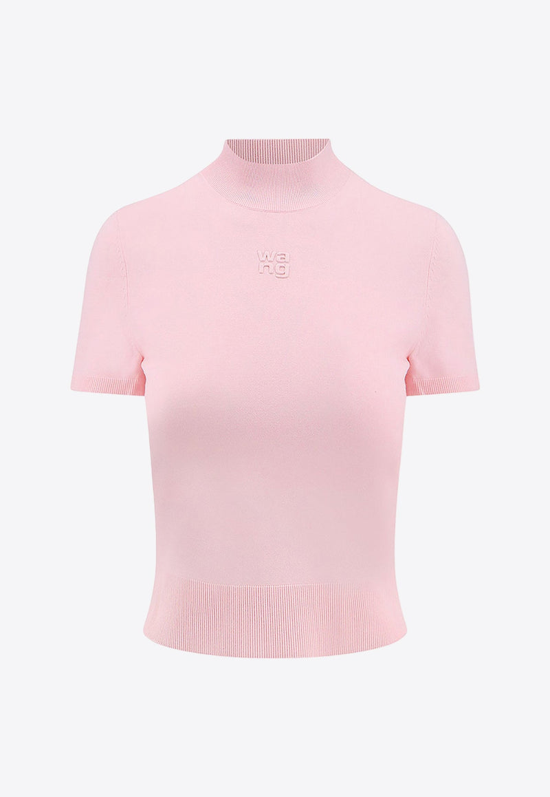 Raised Logo Knitted Top