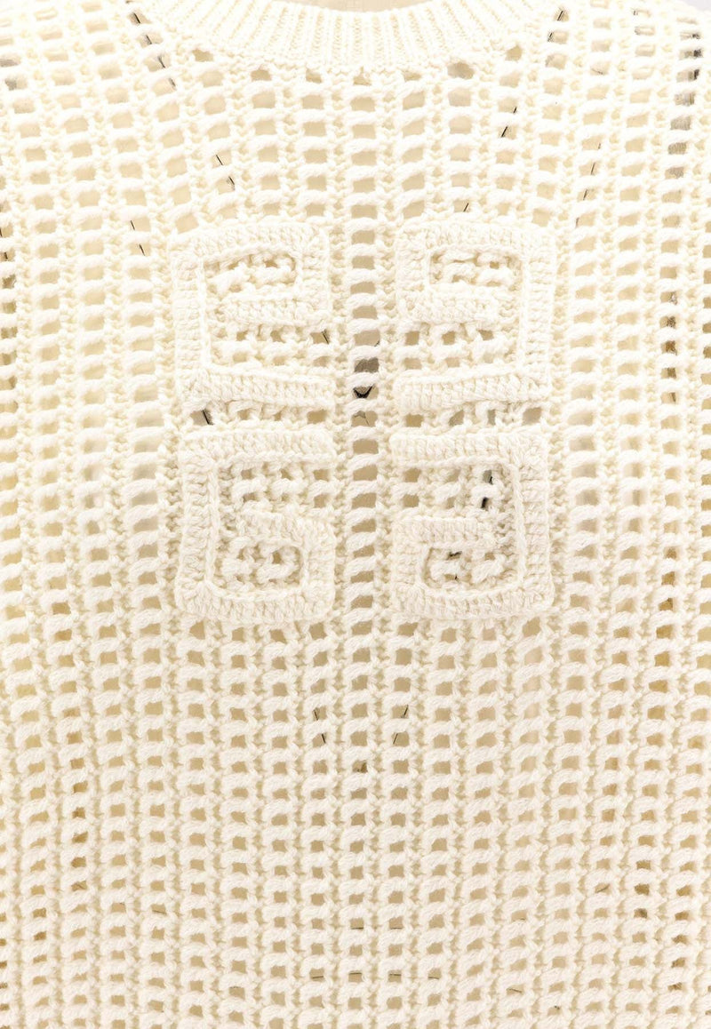 4G Crochet Knit Sweater