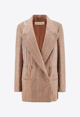 Checked Wool Blazer