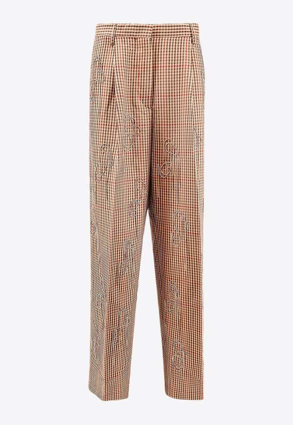 Checked Tailored Pants