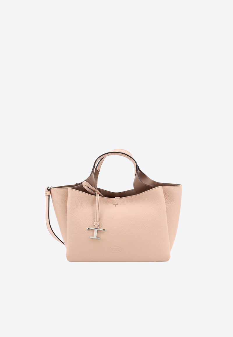 Mini T Timeless Tote Bag in Grained Leather