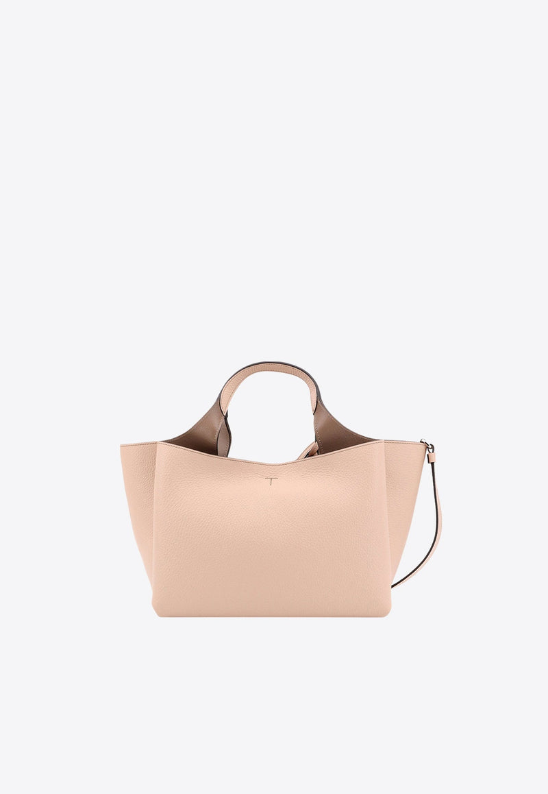 Mini T Timeless Tote Bag in Grained Leather