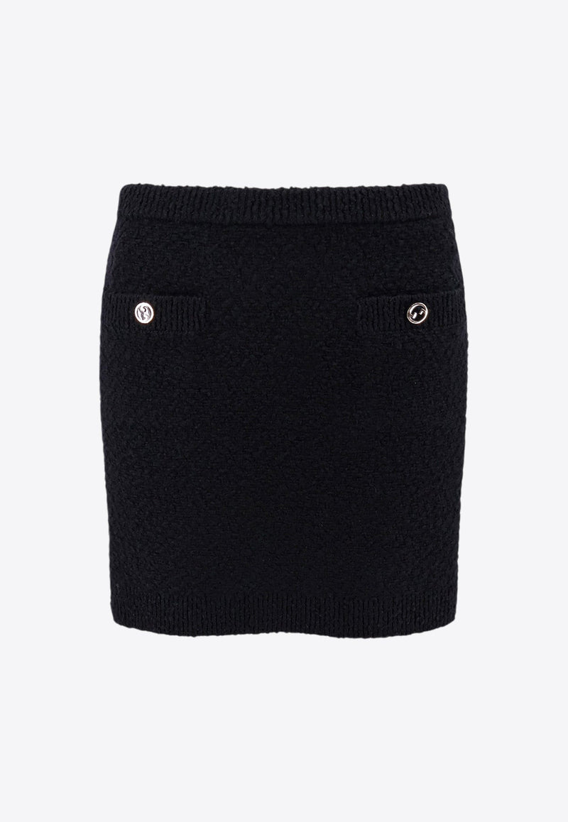 Wool Bouclé Mini Skirt