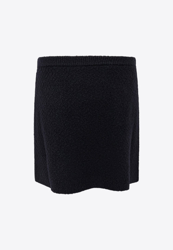 Wool Bouclé Mini Skirt