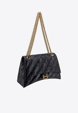 Medium Crush Quilted Leather Shoulder Bag