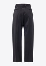 Lateral Satin Band Tailored Pants