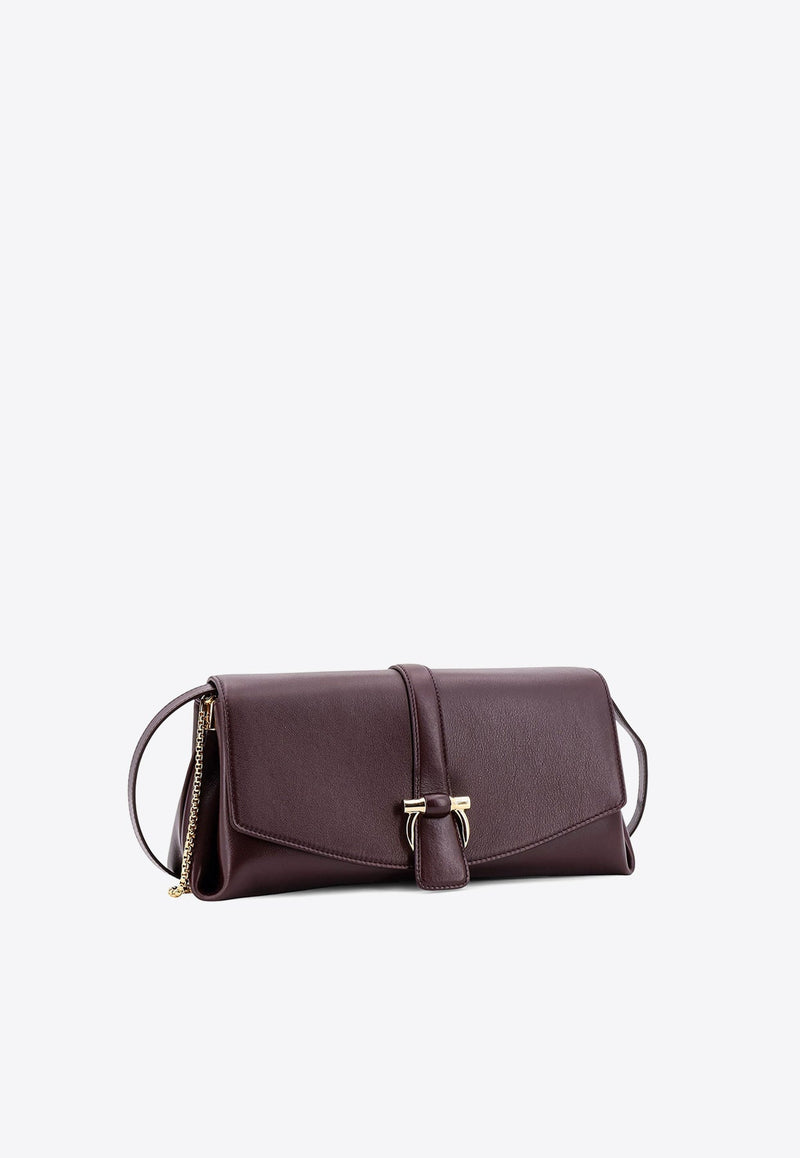 Medium Gancini Calf Leather Crossbody Bag