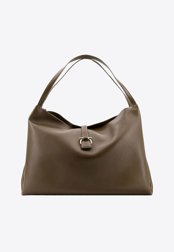 Large Gancini Tote Bag in Calf Leather