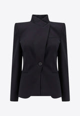 Twisted Spliced Wool Blazer