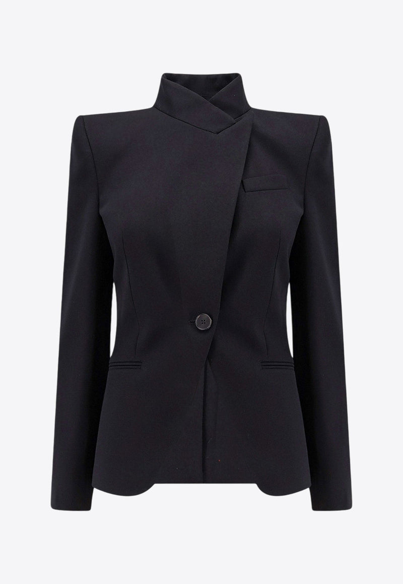 Twisted Spliced Wool Blazer