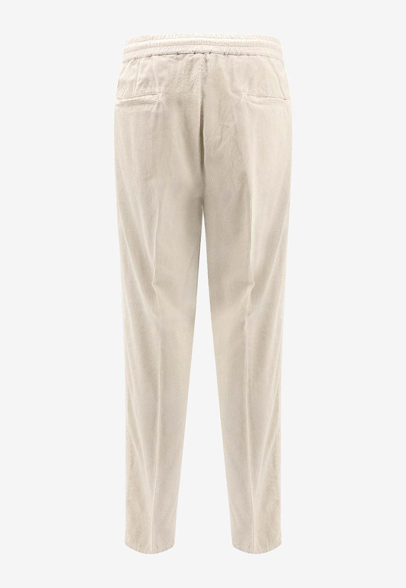 Straight-Leg Corduroy Pants