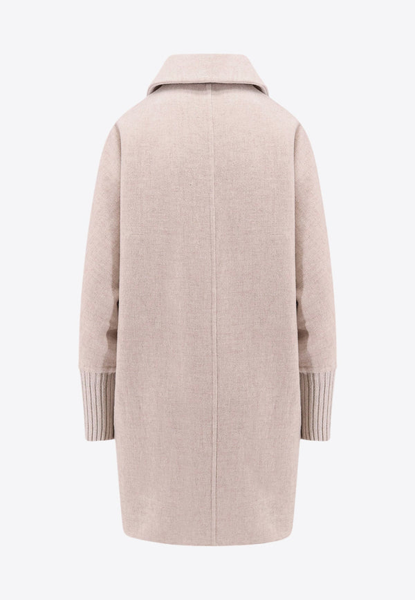 Double-Breasted Oversized Coat