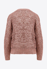 Openwork Silk-Blend Sweater