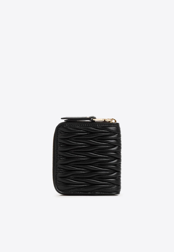 Matelassé Nappa Leather Zip Wallet