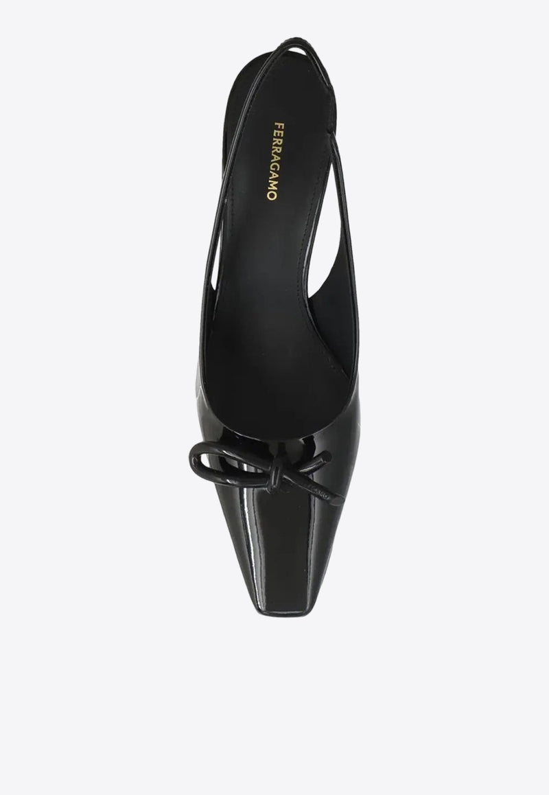 Arlene 85 Slingback Pumps in Patent Leather