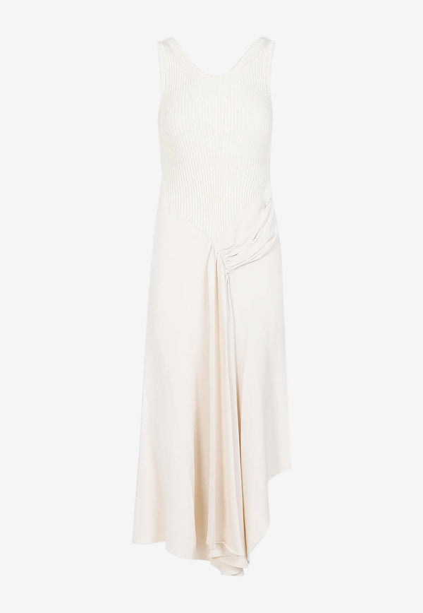 Paneled Midi Sleeveless Dress