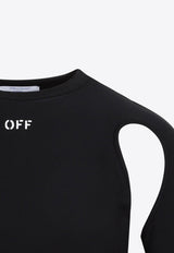 Logo Cut-Out Cropped Top
