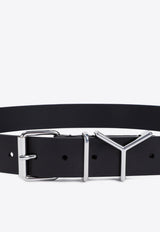 Logo Leather Belt