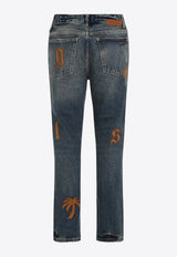 Logo Patch Slim Jeans