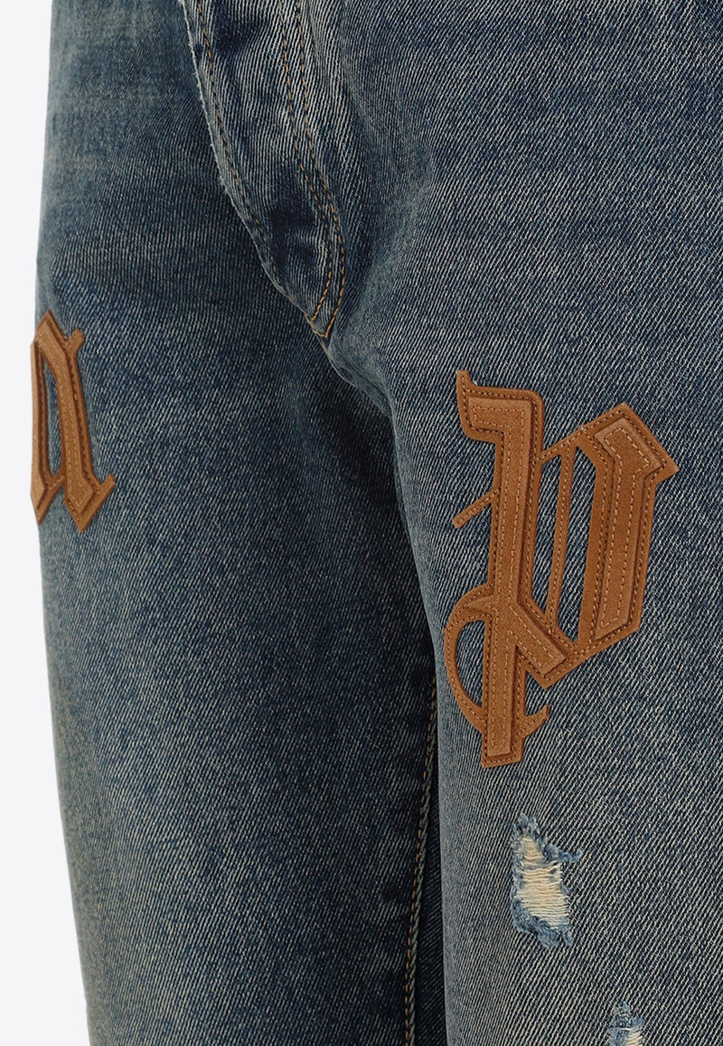 Logo Patch Slim Jeans