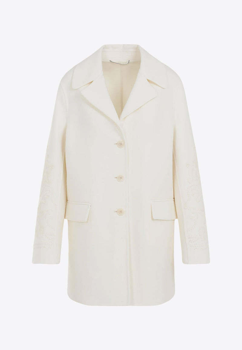 Single-Breasted Wool Coat