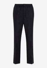 Elasticated Waist Pants in Virgin Wool