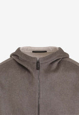 Zip-Up Cashmere Jacket