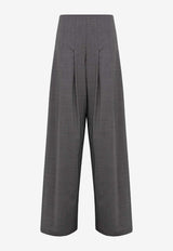 Wide-Leg Wool Pants