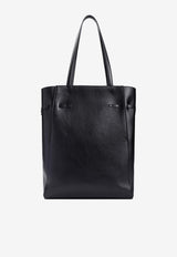 Medium Voyou Leather Tote Bag