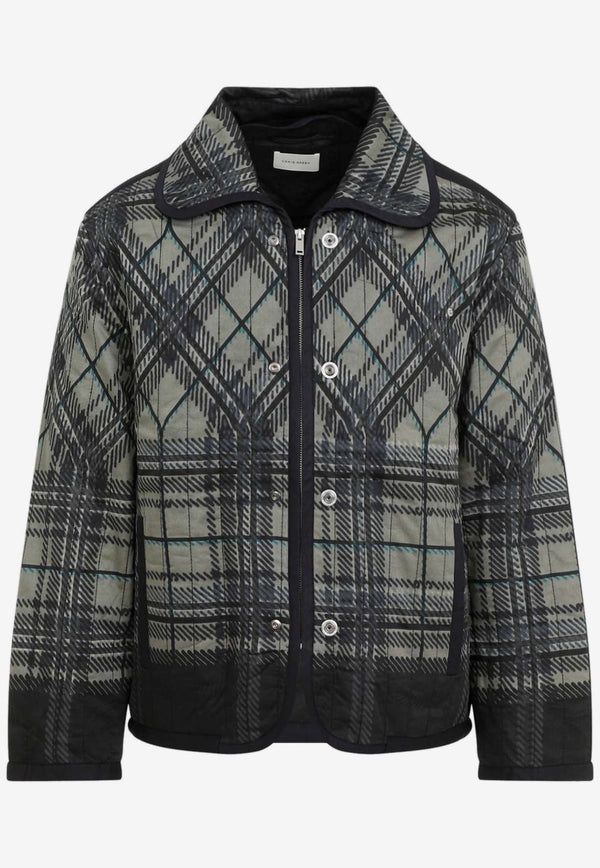 Quilted Plaid Fade Jacket