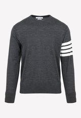 4-Bar Stripe Sweater in Wool