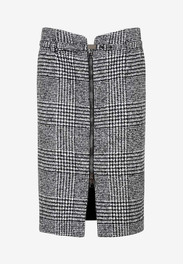 Prince of Wales Midi Skirt