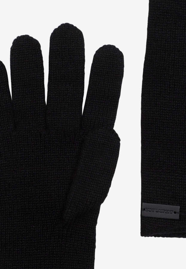 Knitted Cashmere Long Gloves