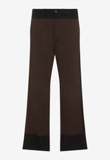 Straight-Leg Wool Pants