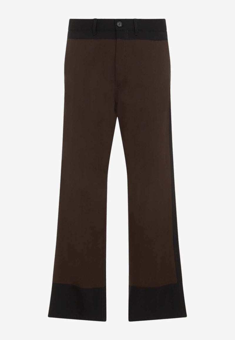 Straight-Leg Wool Pants