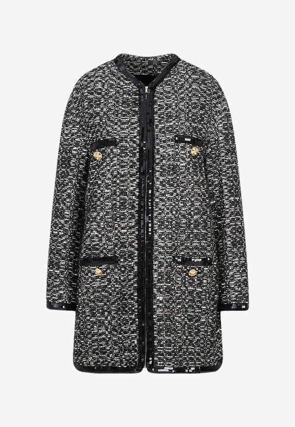 Bouclé Tweed Coat